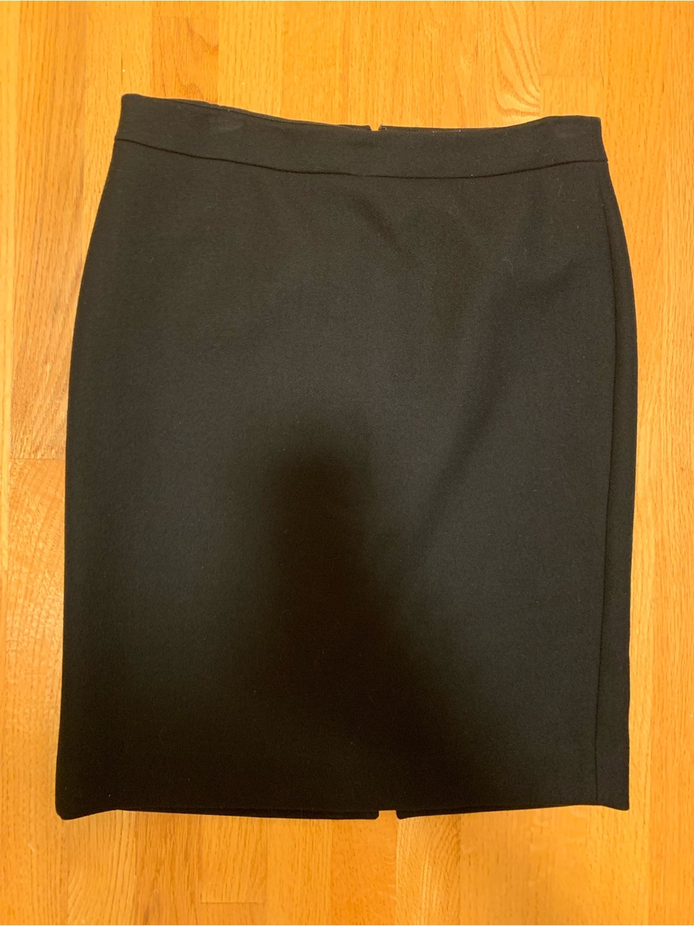 J.Crew No. 2 Pencil Skirt in Double-Serge Wool Black Size 10